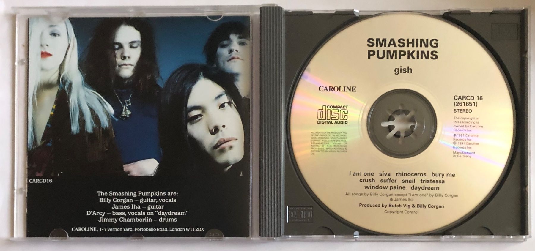 CD: SMASHING PUMPKINS - GISH – Usato da Poliez-Pittet venduto da Newtown-Records 2