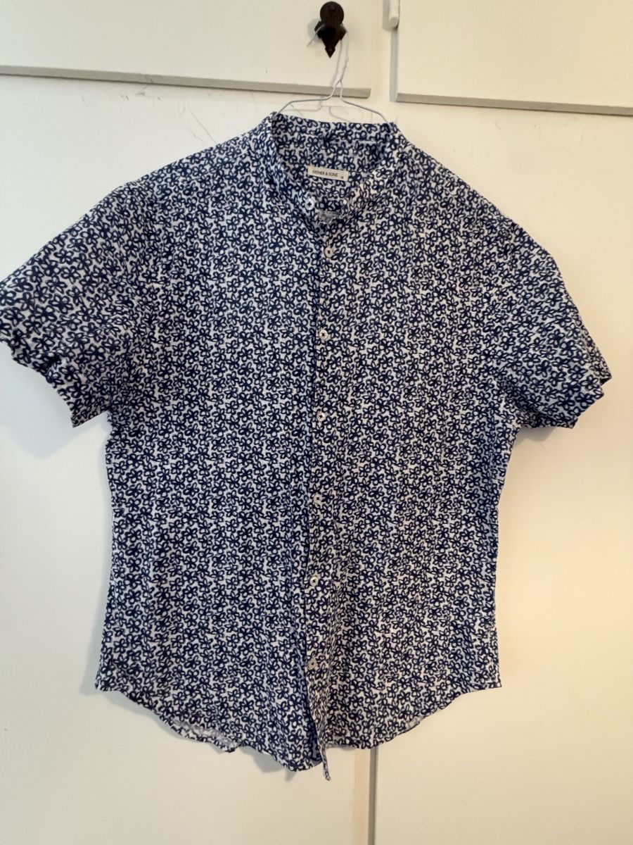 Camicie: Camicia a maniche corte FATHER & SONS blu taglia M – Usato da Lugano venduto da can_xdd8