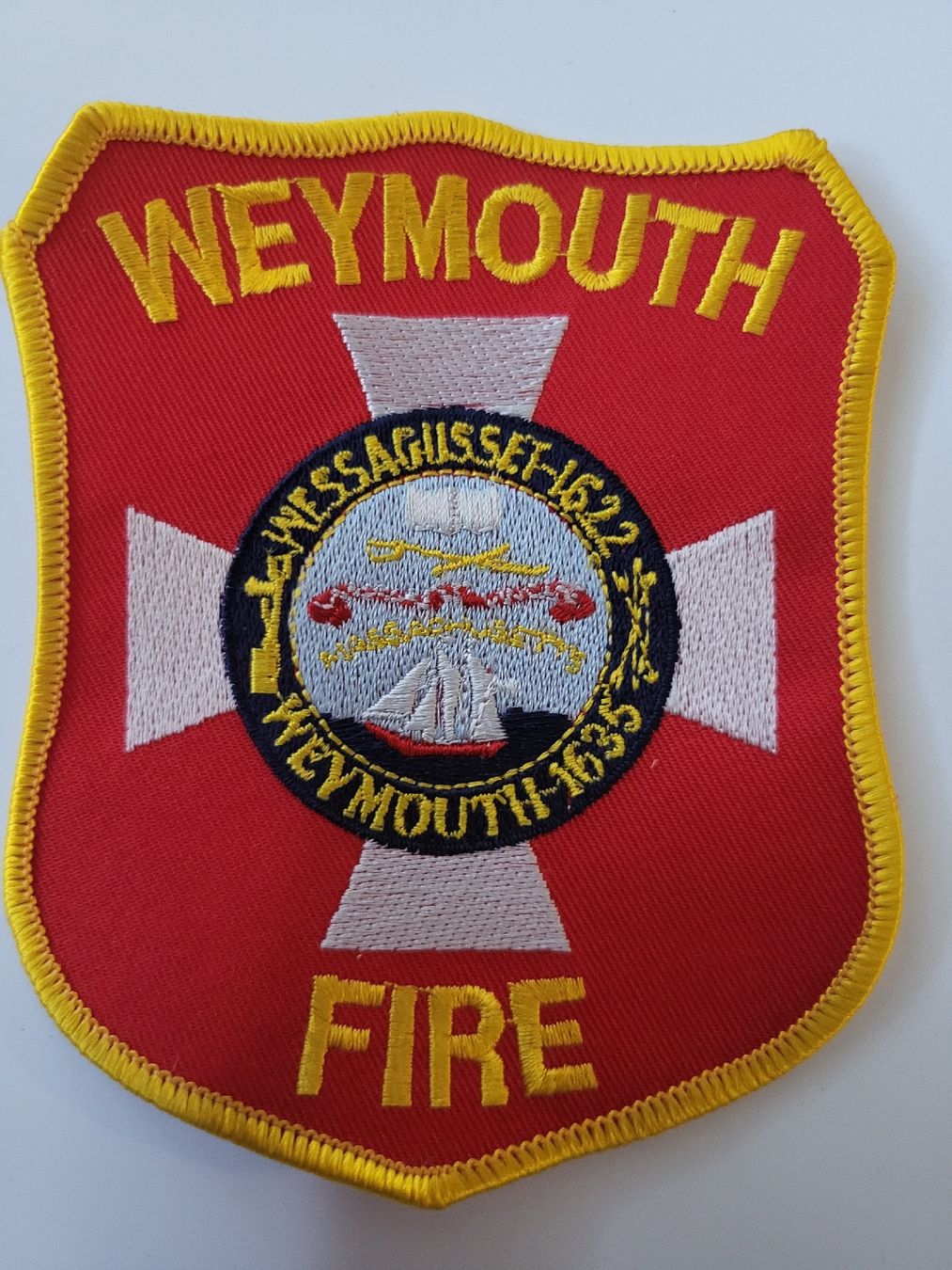 Toppe: Aufnäher Weymouth Fire Massachusetts  – Usato da nunningen venduto da mic_88k2