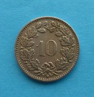 10 Rappen Jahr 1952, gebraucht