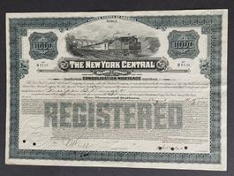 New York Central 1913, 1000 $ Bond