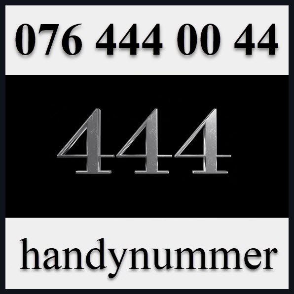 PrePaid-Karten: Handynummer, Telefonnummer, VIP Nummer, 076 444 00 44 – Neu (gemäss Beschreibung) aus Winterthur von handynummerch