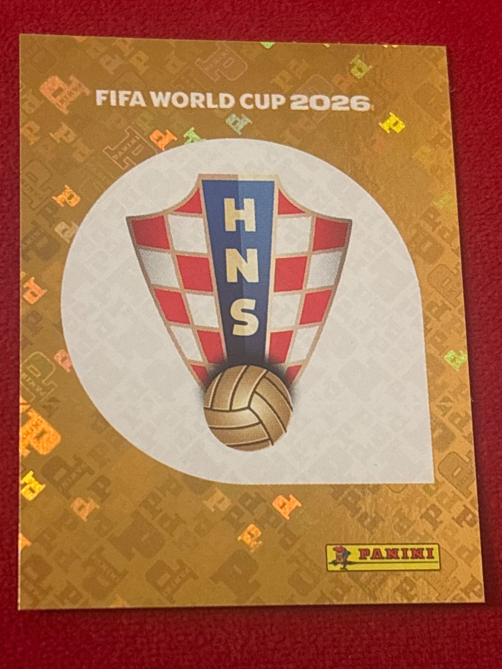 Panini FIFA WM 2026 Sticker Kroatien HNS Glitzernd! (Neu und ...