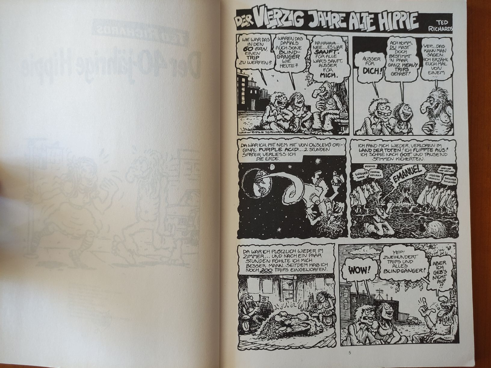 Comics: Der 40jährige Hippie, Ted Richards , Volksverlag – Gebraucht aus St. Gallen von Pintador 1