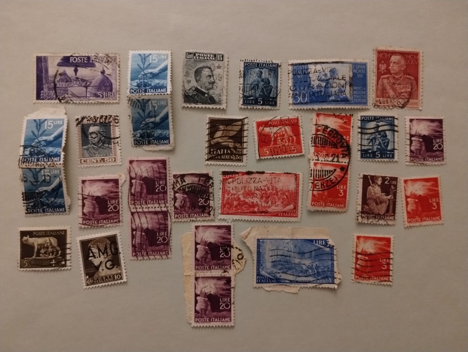 Alle Briefmarken: Briefmarken Italien  – Gebraucht aus Spiez von cemikaphi