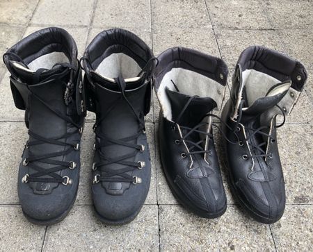 Raichle Bergschuhe / Schalenschuhe, Grösse 41, Militär