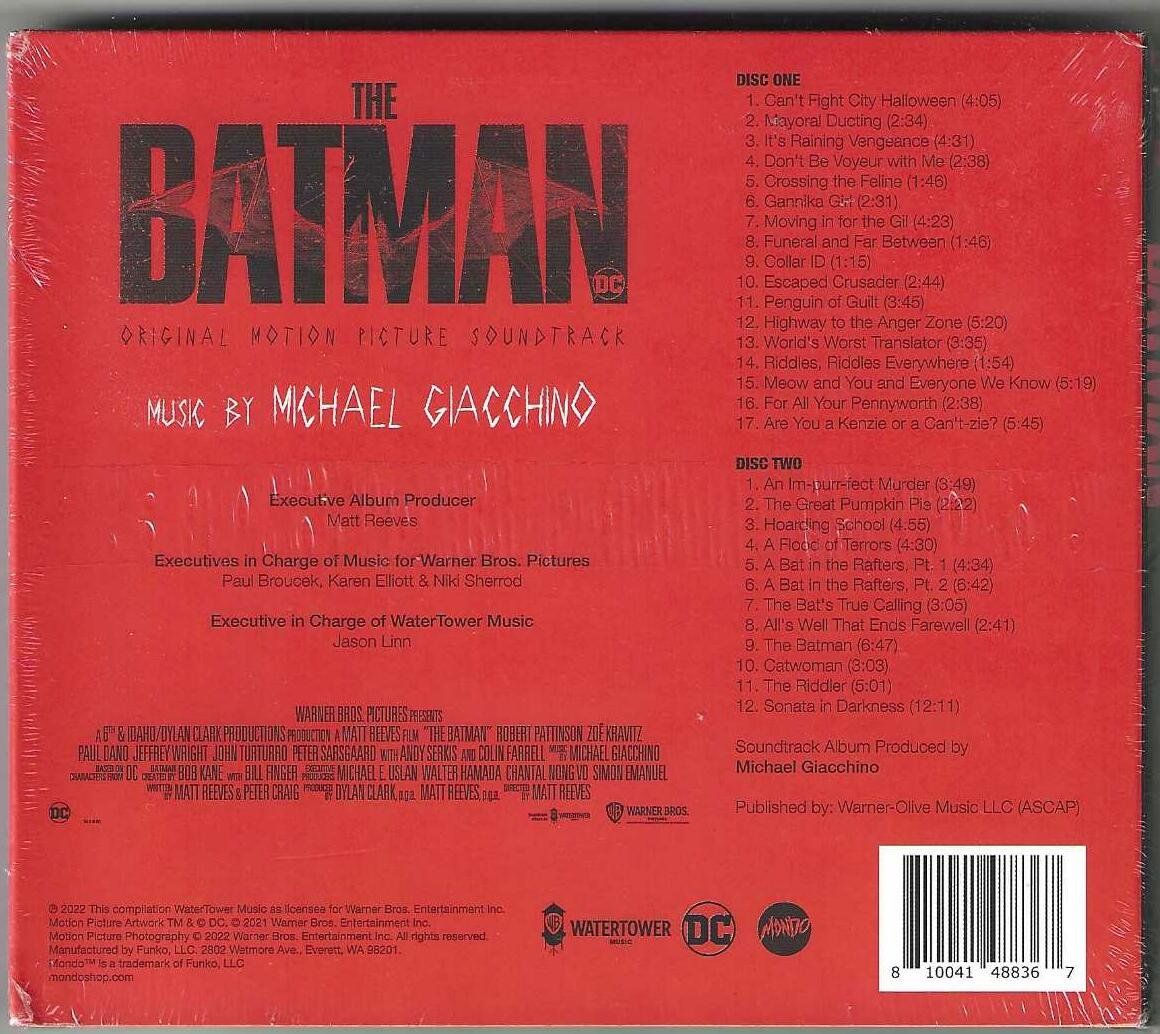 CD: Michael Giacchino - The Batman - 2 X CD - Neue – Nuovo e nell'imballaggio originale da Genève venduto da CDLPBookS 1