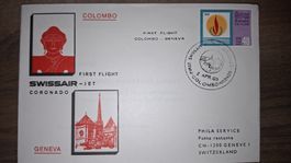 Swissair Columbien - Geneve 02.04.1969