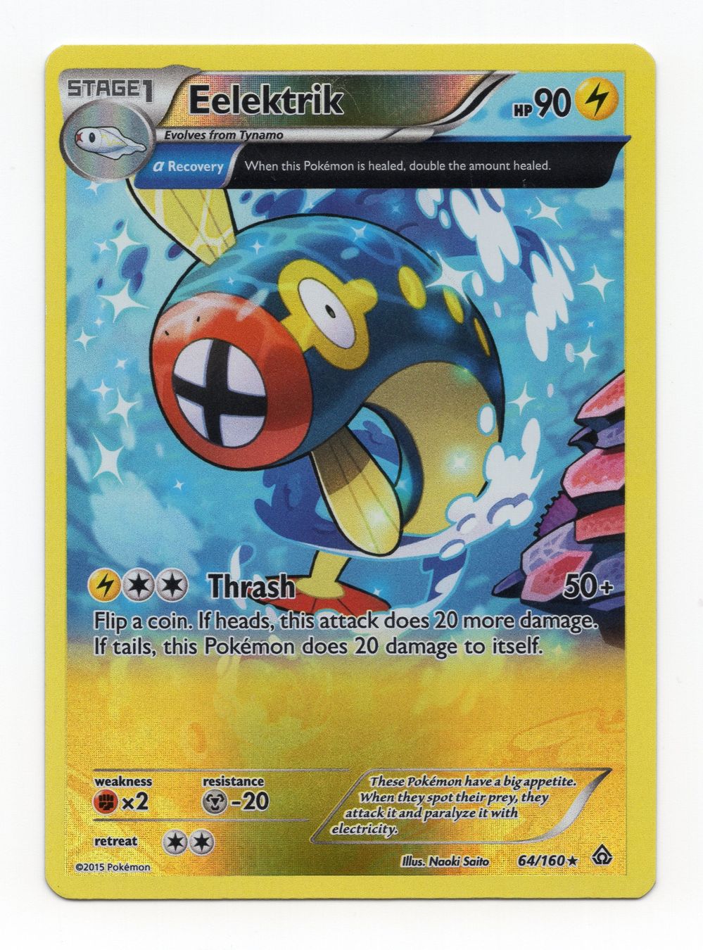 Pokémon Carte collezionabili: Eelektrik 64/160 XY Primal Clash Englisch – Nuovo (secondo la descrizione) da Oberglatt ZH venduto da DSGS37