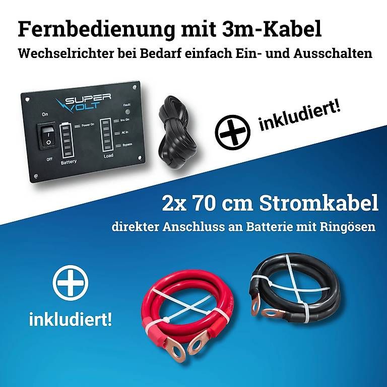 Wechselrichter: Supervolt 12V 3000W Wechselrichter – Gebraucht aus Bülach von CAMPTIVITY 5