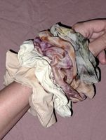 5 pflanzen gefärbte Scrunchies