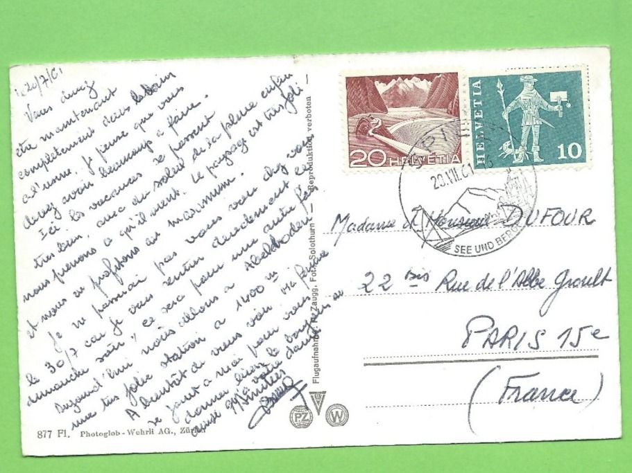 Cartoline postali: Spiez – Usato da Zürich venduto da t24_de 1