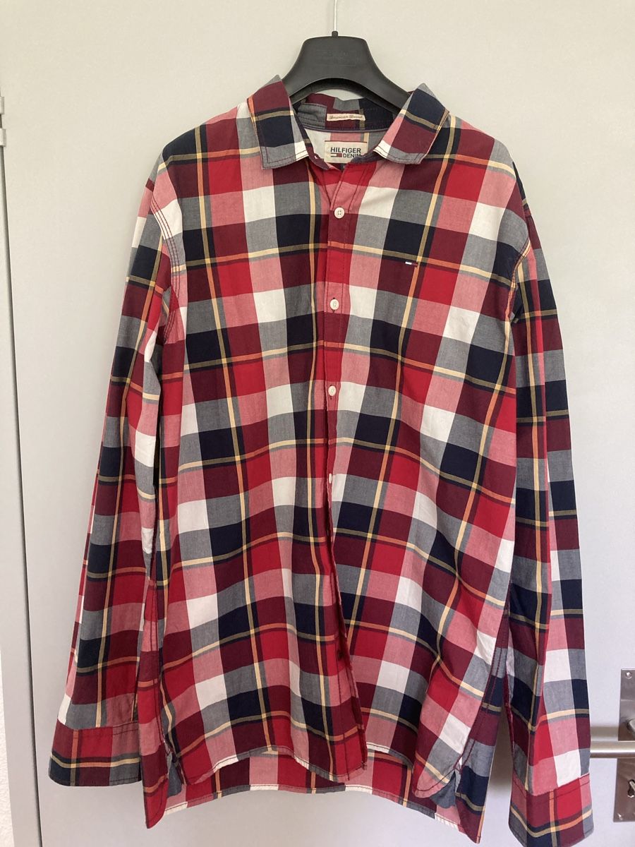 Tommy Hilfiger Camicie: Tommy Hilfiger Herren-Hemd, Gr. XL – Usato da Schlieren venduto da cotopaxi06