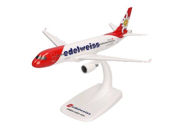 Edelweiss Kit di modellismo & Modellini statici: Airbus A320 Edelweiss 1/200 – Nuovo e nell'imballaggio originale da Hochfelden venduto da aviatikboerse_top