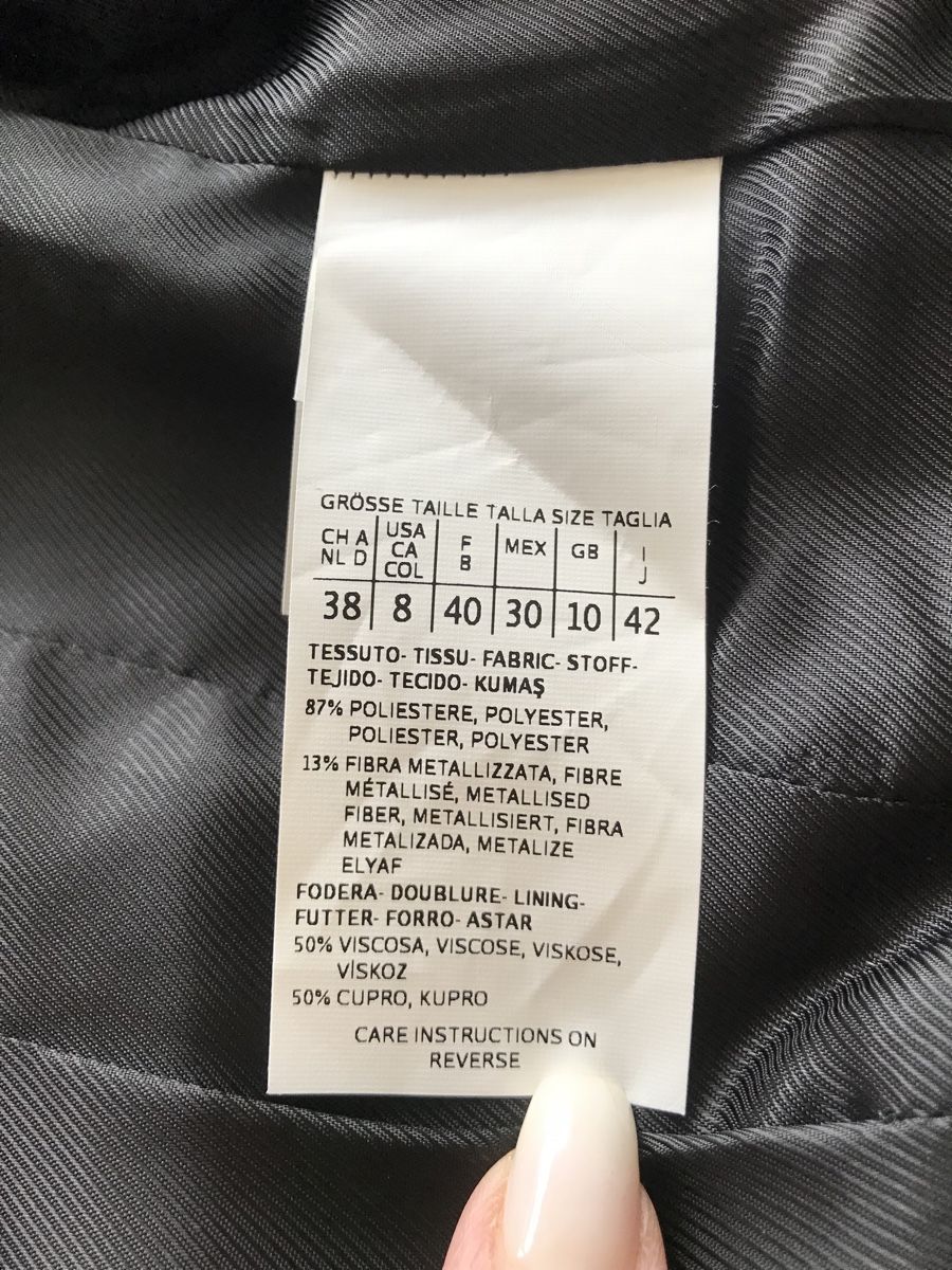 Sportmax Jacken: Veste Sportmax Code, Noire Brillante, Taille 38 – Neu (gemäss Beschreibung) aus Morges von sandy069 7