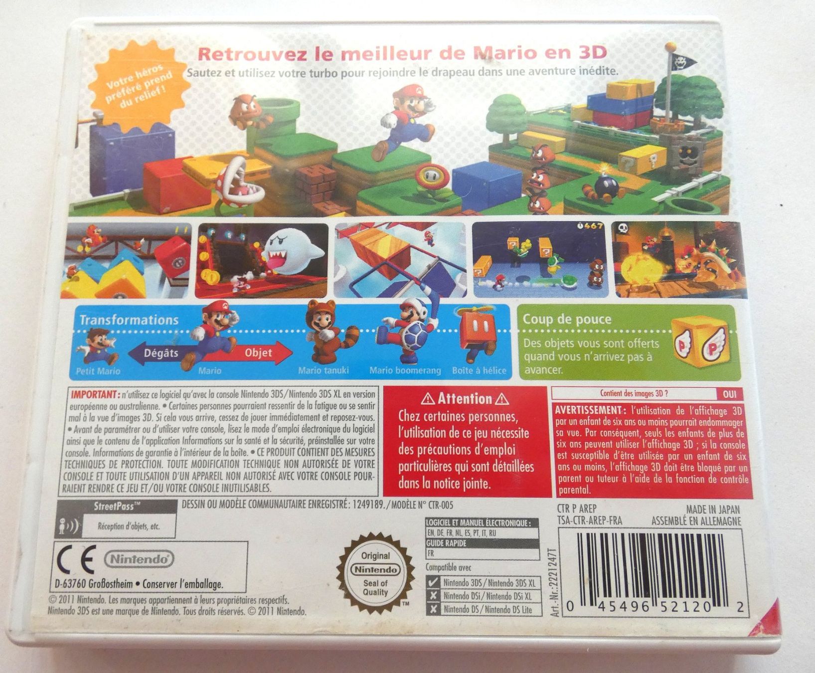 Nintendo Giochi: Nintendo 3DS - Super Mario 3D Land – Usato da La Sarraz venduto da classicworldcoins 1