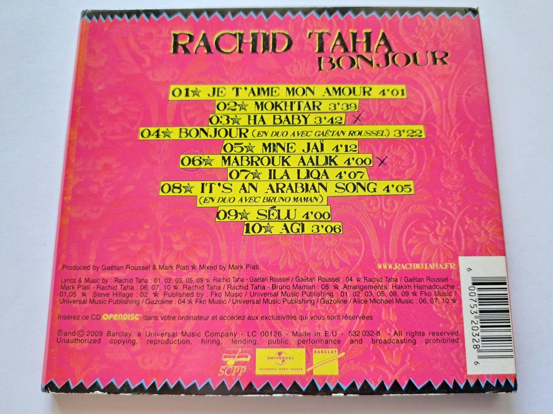CDs: CD Rachid Taha - Bonjour – D'occasion à Pully par bro_n52j 1