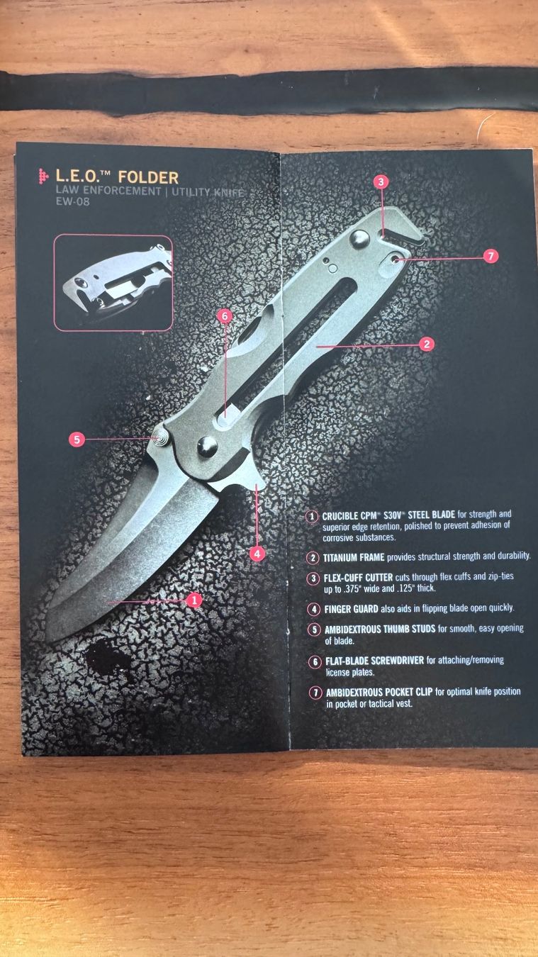 Coltelli tascabile: SureFire Knife EW-08 – Nuovo e nell'imballaggio originale da Uhwiesen venduto da Thom 4