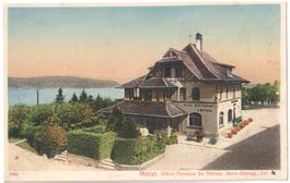 MURTEN: Hôtel-Pension du Bâteau, Auto-Garage, Telephon ~1910
