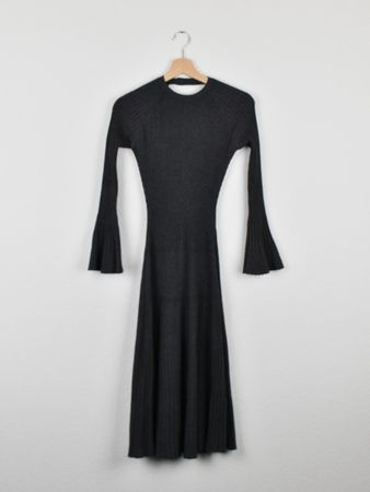 Sandro Rippstrick Kleid, grau, Gr.36