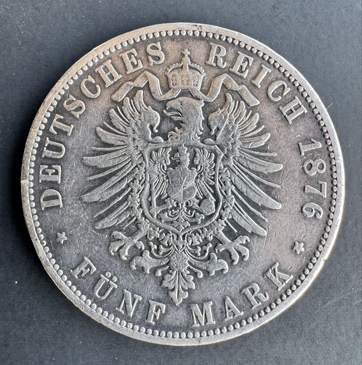 Toutes les monnaies: Preussen - 5 Mark 1876 – D'occasion à Meilen par coins4sale 1