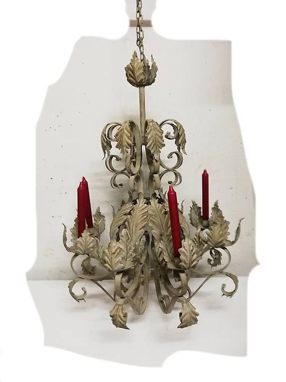 Lampadari & plafoniere: grosse Metall-Leuchter - Hängelampe mit Kerzen – Nuovo (secondo la descrizione) da Weggis venduto da Mylemontree