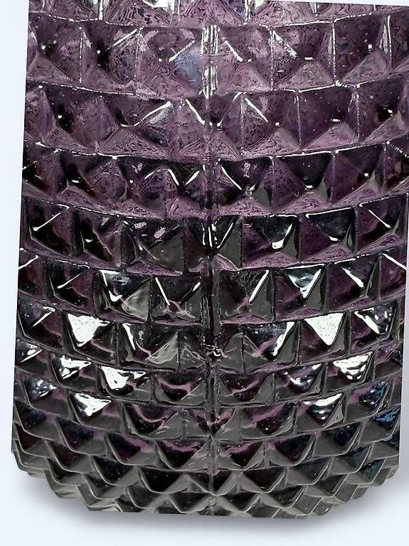 Vasi & Recipienti: Vintage Glasvase violett Diamantmuster – Usato da Böckten venduto da SELL-4U 2