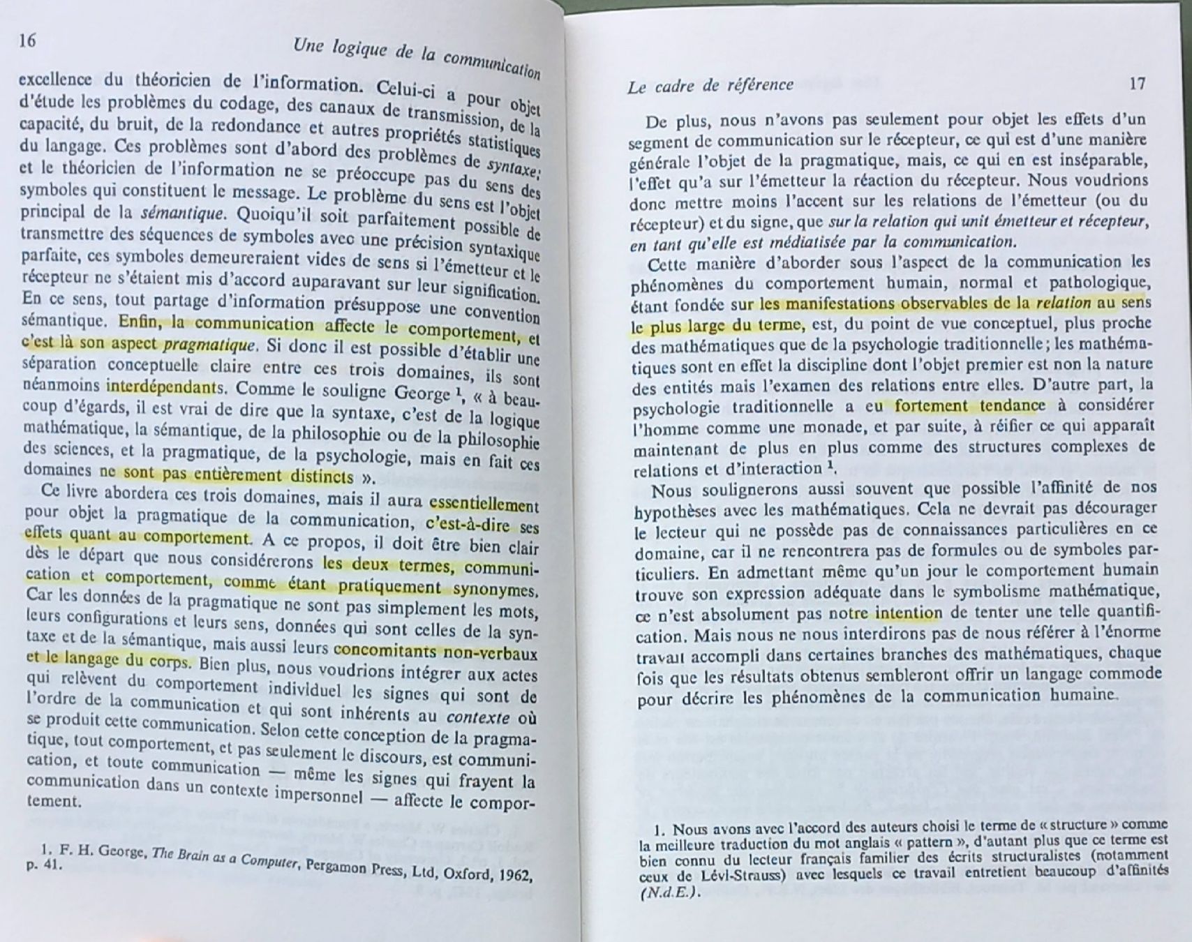 Libri: Paul Watzlawick et al - Une logique de communication – Usato da Niederuzwil venduto da lubimaja 2