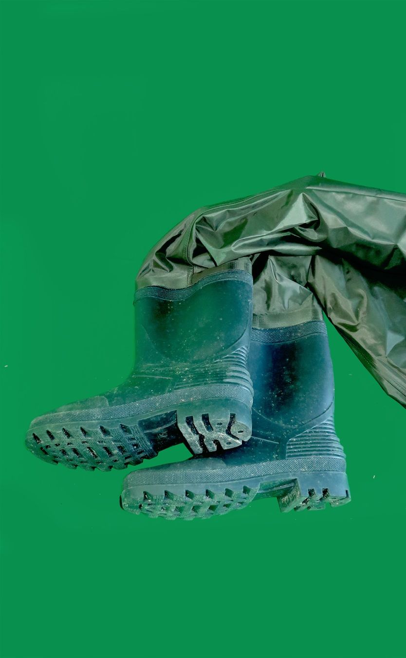 Herrenschuhe: Wathose Gummistiefel Grösse 45 – Gebraucht aus Uster von Mruedis 2