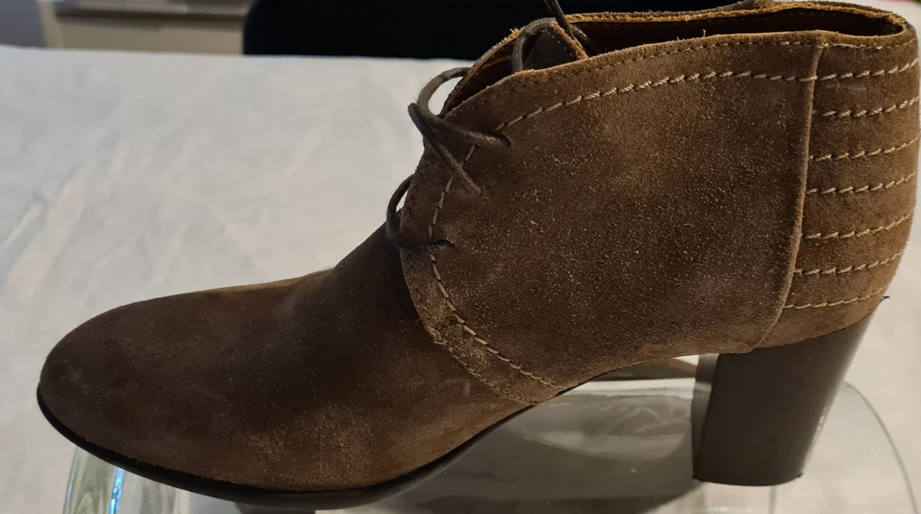 Scarpe da donna: Bottines Heyraud daim marron automne pointure 37 – Nuovo (secondo la descrizione) da Carouge GE venduto da LidieLot 1
