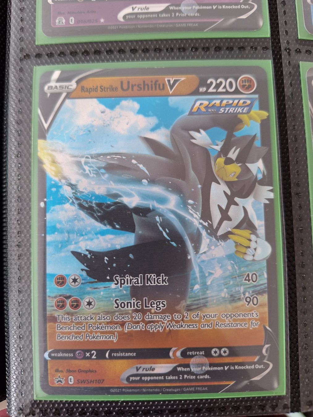 Pokémon Sammelbilder & Trading cards: Urshifu V – Gebraucht aus Altstätten SG von GGsGameshop