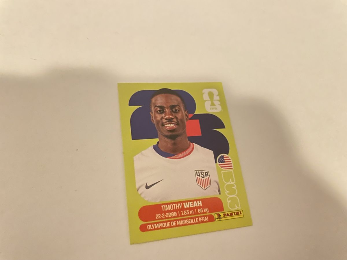 Panini Carte collezionabili: FIFA WM 2026 Timothy Weah USA 12 – Nuovo (secondo la descrizione) da Winterthur venduto da Cobraforce