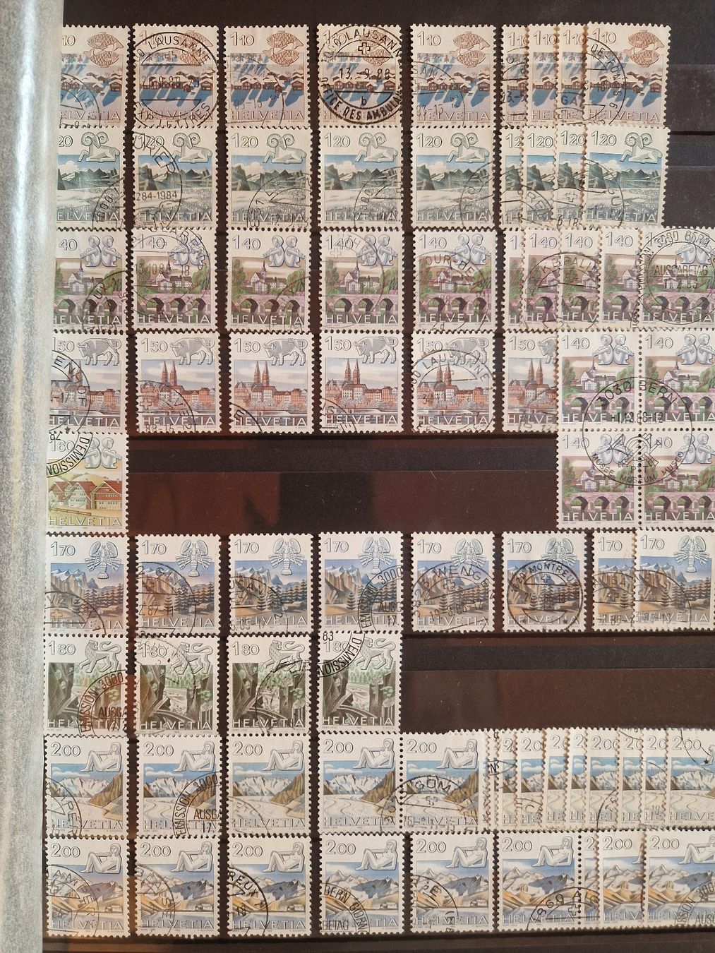 Tutti i francobolli: Doubletten samlung von Schweizer briemarken 1960-2010. – Usato da St-Saphorin-Lavaux venduto da Digit2 6