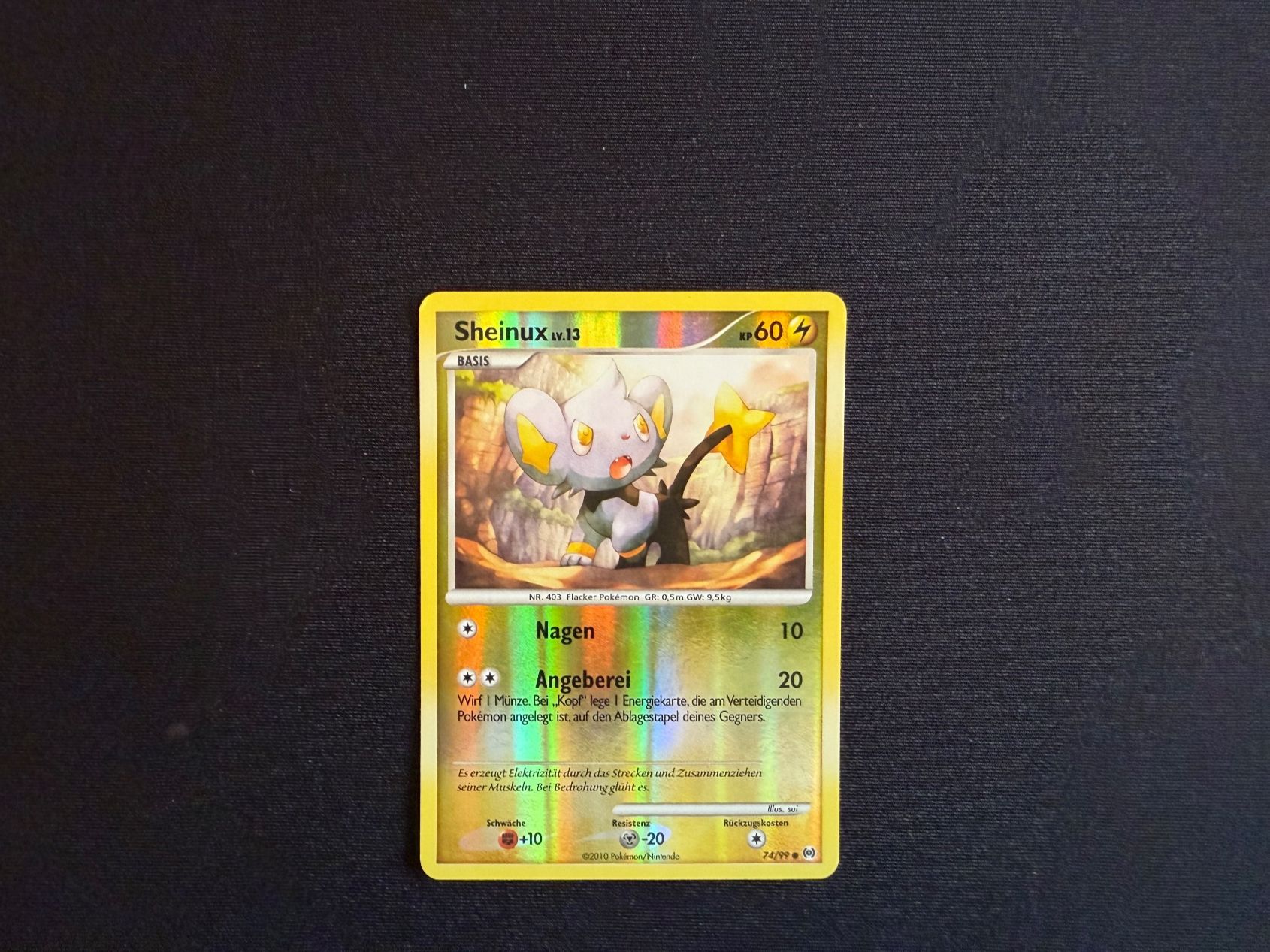 Pokémon Carte collezionabili: Sheinux / 74/99 – Usato da Zürich venduto da mountainwizard00