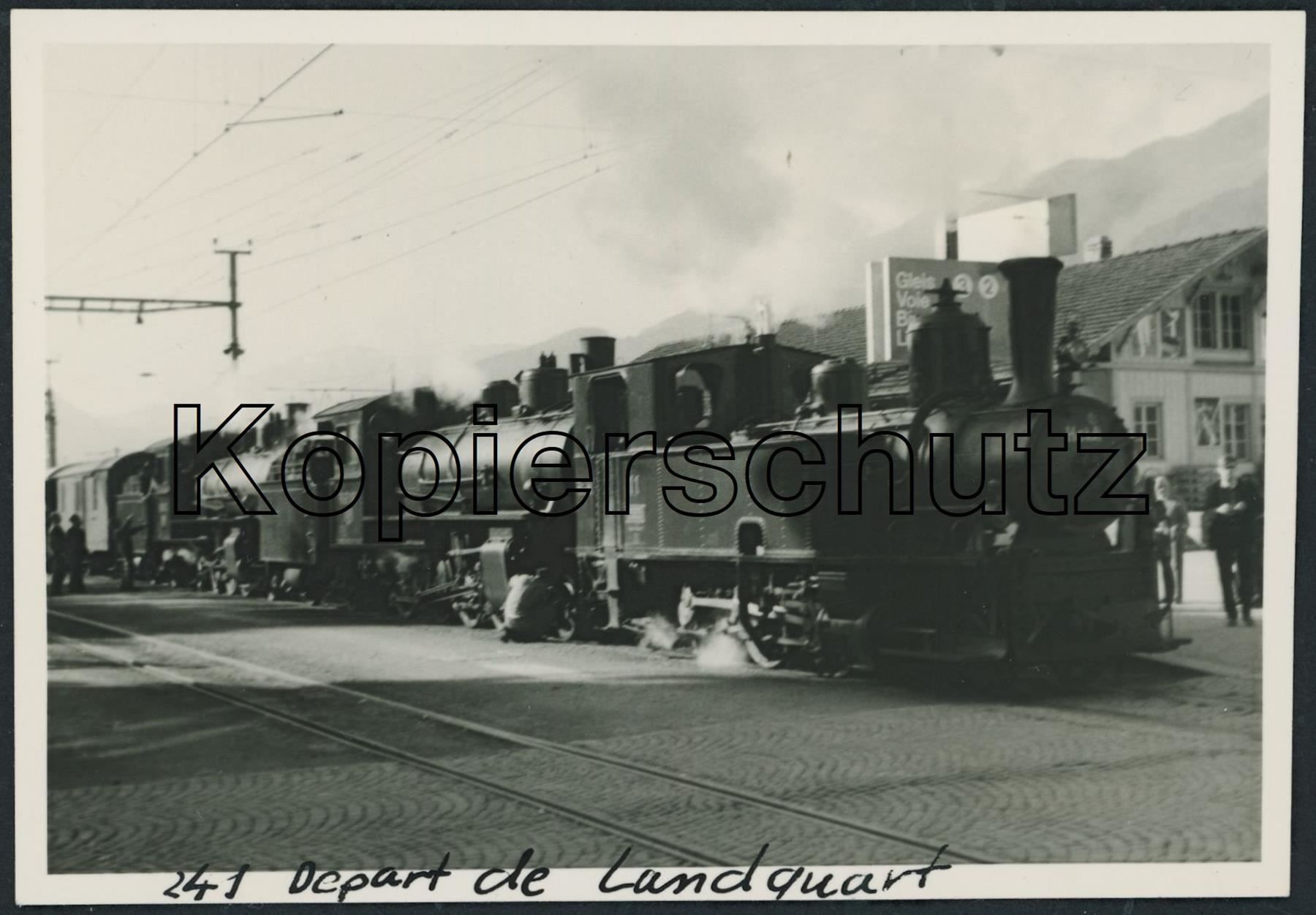 Cartoline postali: GR Landquart - Rhätische Bahn RhB – Usato da Schindellegi venduto da leecollect