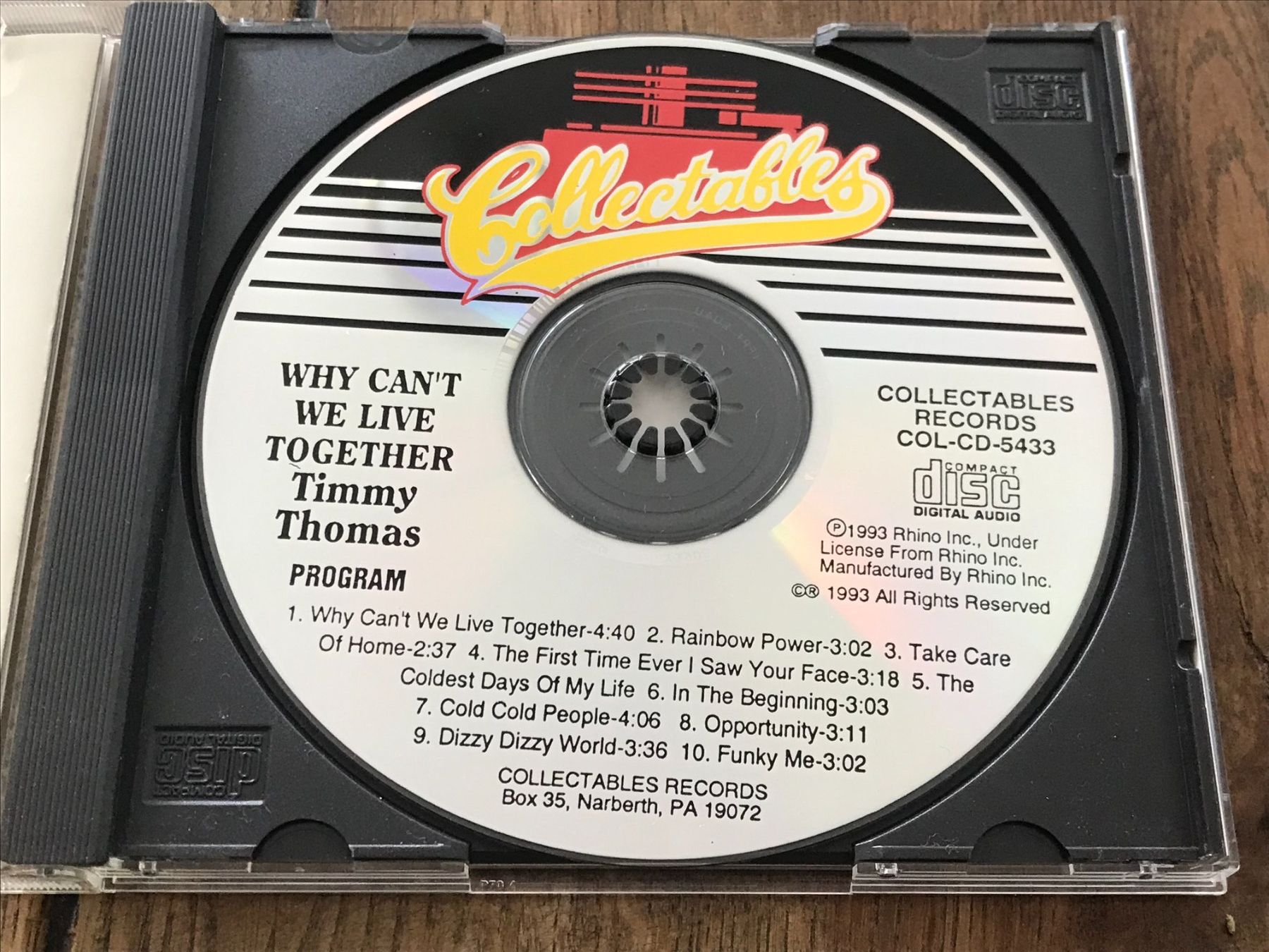 CD: TIMMY THOMAS - Why Can't We Live Together - Funk - CD – Usato da Buchs AG venduto da Archie 1