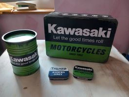 Boîte Kawasaki /Triumph style rétro moto, 4 pièces
