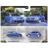 Hot Wheels Premium - VW 2004 Golf R32 + Golf MK7