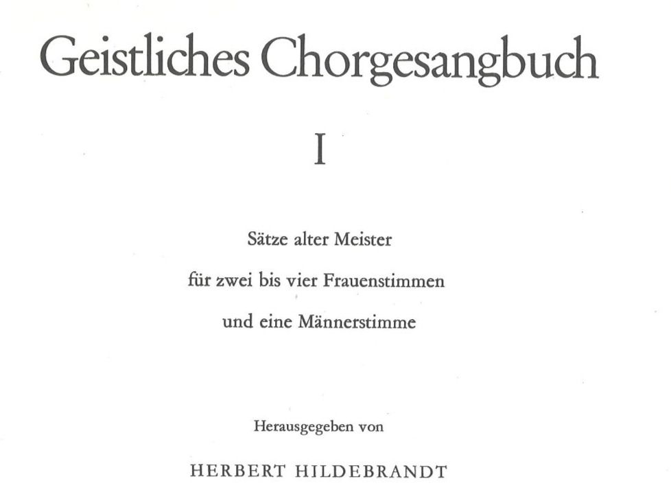 Libri: Geistliches Chorgesangbuch, Bd. 1 – Nuovo (secondo la descrizione) da Neuchâtel venduto da Babotschk 1