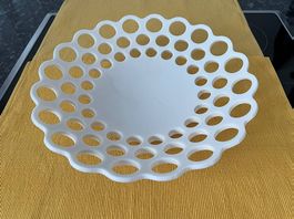 Früchteschale weiss gelocht Ø 32 cm