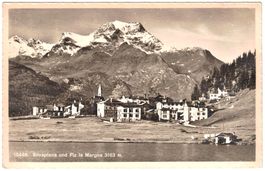 SILVAPLANA & PIZ LA MARGNA (3163 m) (im Sommer) ca.1915 (GR)
