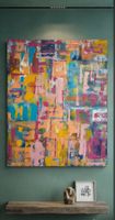 Gemälde, bunte Farben, Kunstwerk, handmade 57×75