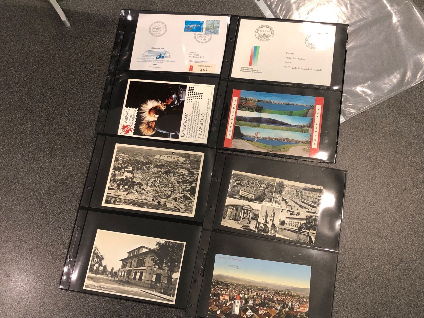 Ansichtskarten: Privat-Sammlung Winterthur - 56 Briefe & Ansichtskarten – Gebraucht aus Lufingen von Rac0 4