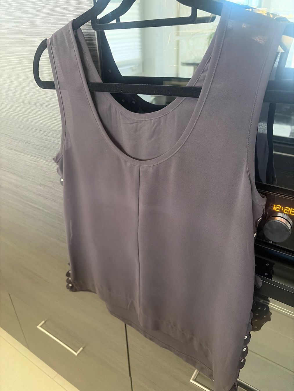 Armani Top: Armani Exchange Top Gr. S Dunkelgrau mit Zierdetails – Usato da Wallisellen venduto da Lan_82sz 5