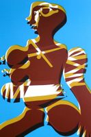 OTTO TSCHUMI (Swiss, 1904-1985) Dame vor Blau, 1975, s&n
