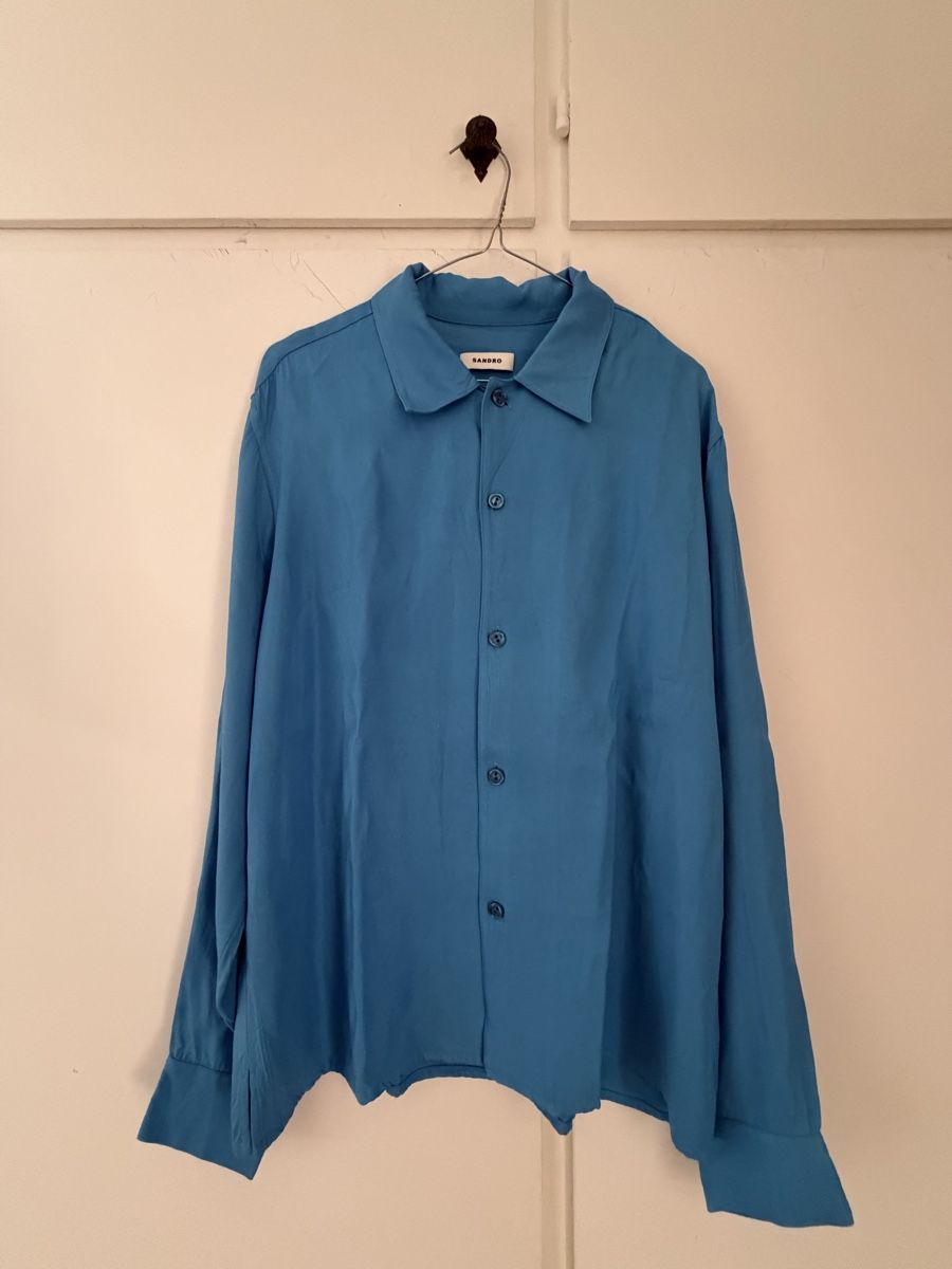 Sandro Hemden: Camicia Sandro uomo blu taglia L nuova – Neu (gemäss Beschreibung) aus Lugano von can_xdd8 3