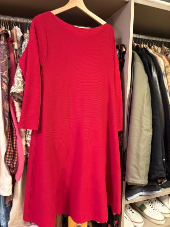 Rotes  Roberto Collina Kleid perfekt für den Winter!