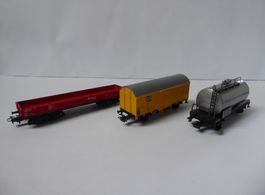 3 Märklin H0 DB Güterwagen, Hameico, Milch, fast neuwertig