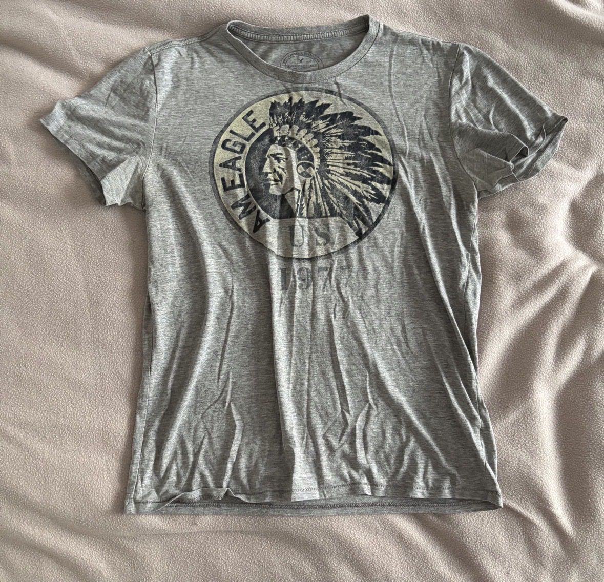 American Eagle T-shirts: t-shirt gris American Eagle – D'occasion à Montreux par m.mlkstn