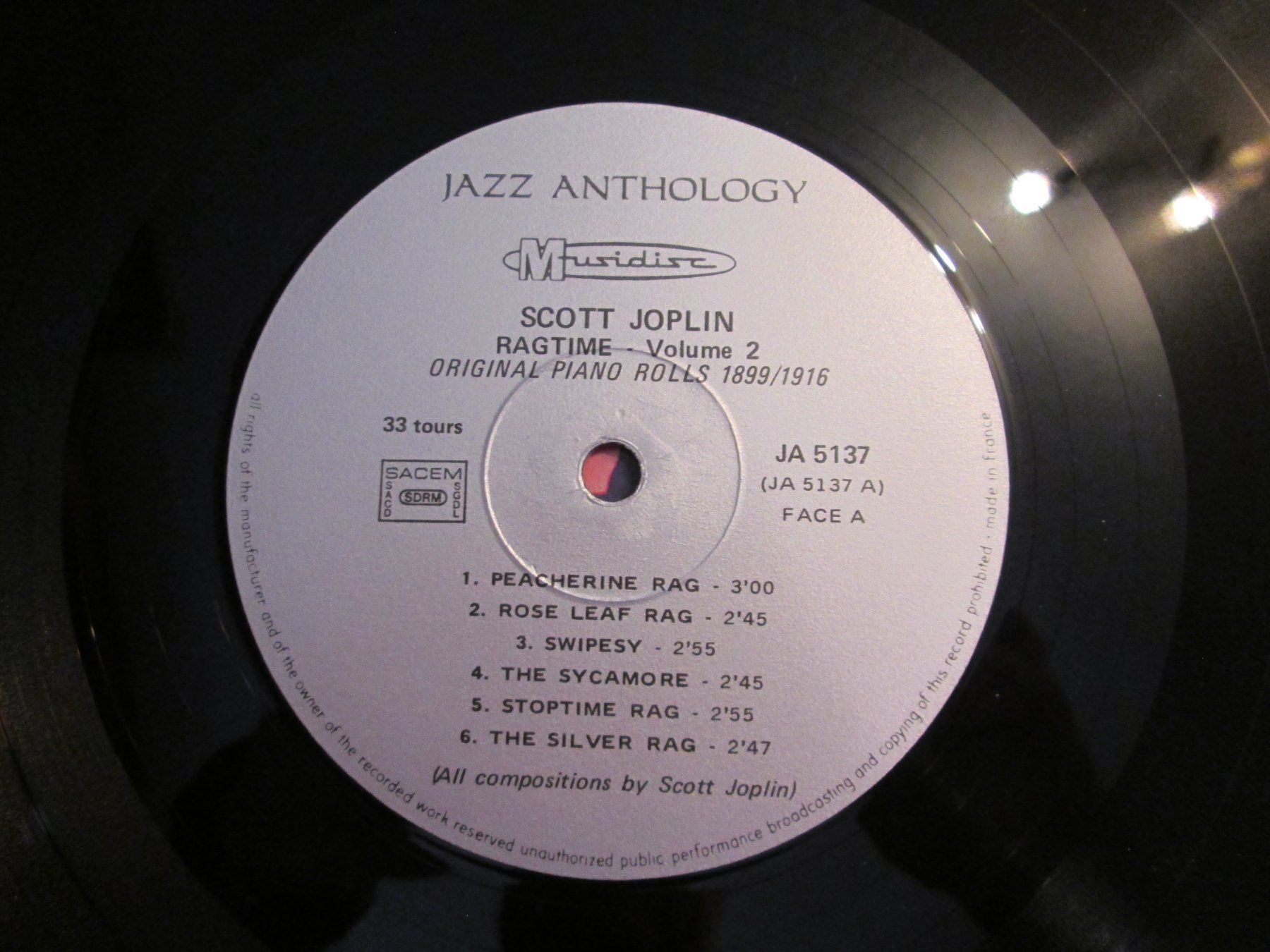 Dischi in vinile: Scott Joplin - Ragtime Vol.2 - 33T Vinyle LP – Usato da la Chaux-de-Fonds venduto da Lampe 2